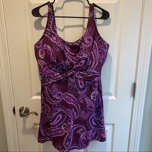 Lands End Size 18W One Piece Bathing Suit